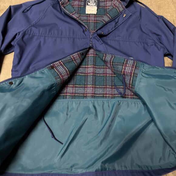 Ladies Woolrich Full Zip Hooded Coat Field Jacket Size Large 8202 Flannel Lined - Picture 10 of 12